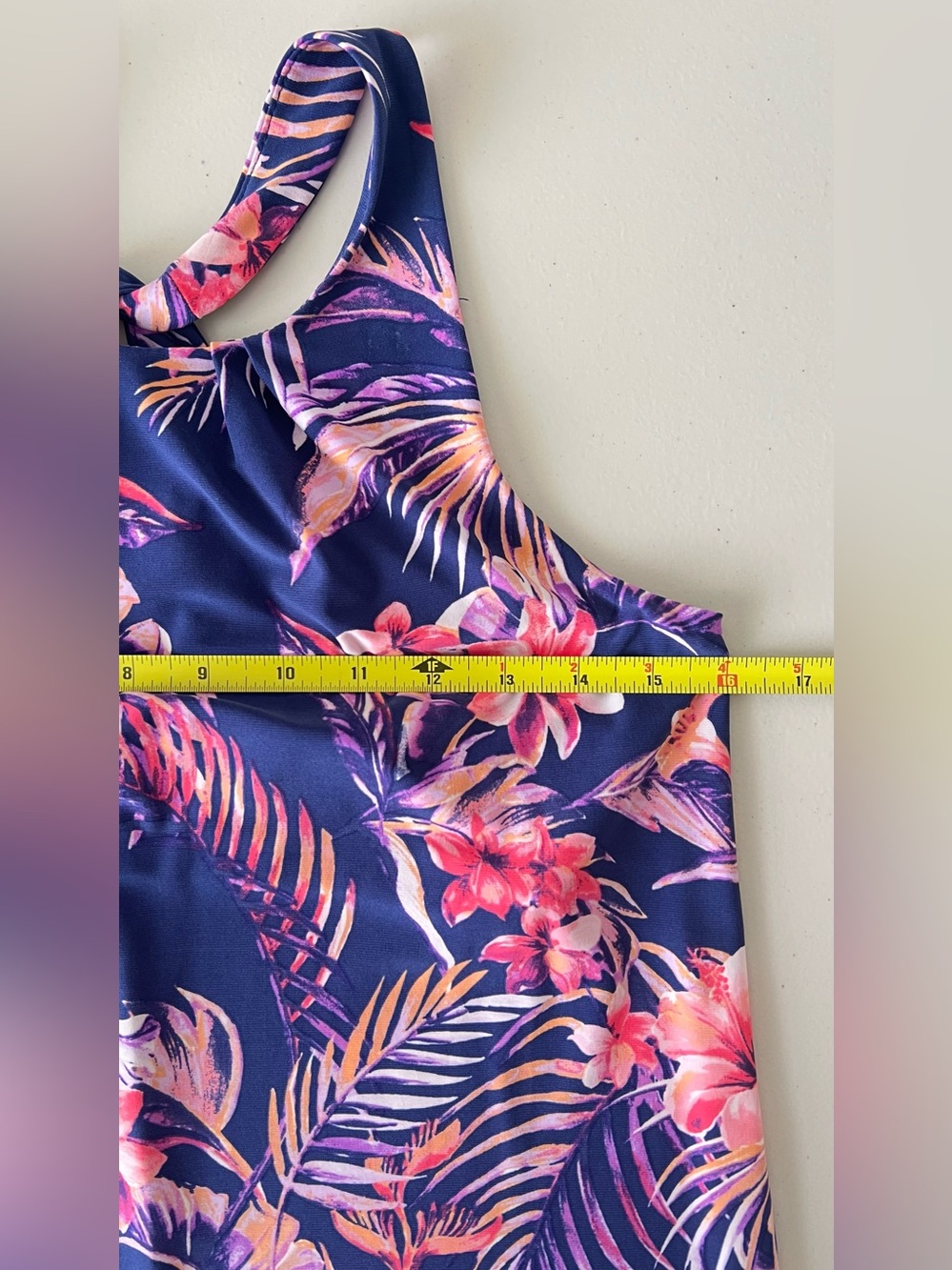 Tori Richard Tropical Floral Dress XS Racerback Blue Pink Shift - Picture 6 of 11
